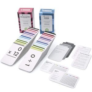 THINK TANK SCHOLAR Multiplication and Division Flash Cards All Facts Homeschool